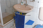 Dusche mit WC